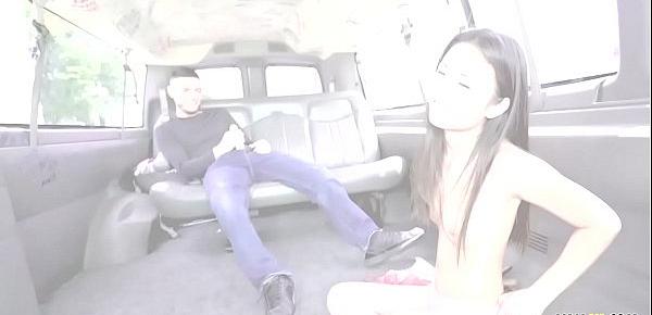  Asian Spinner Lulu Chu Fucked for Money and Food in a moving van